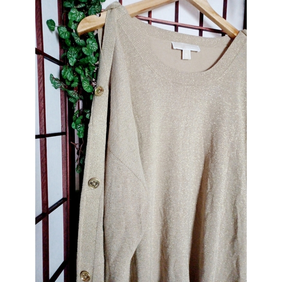 MICHAEL Michael Kors Gold Metallic Sweater - Picture 4 of 16
